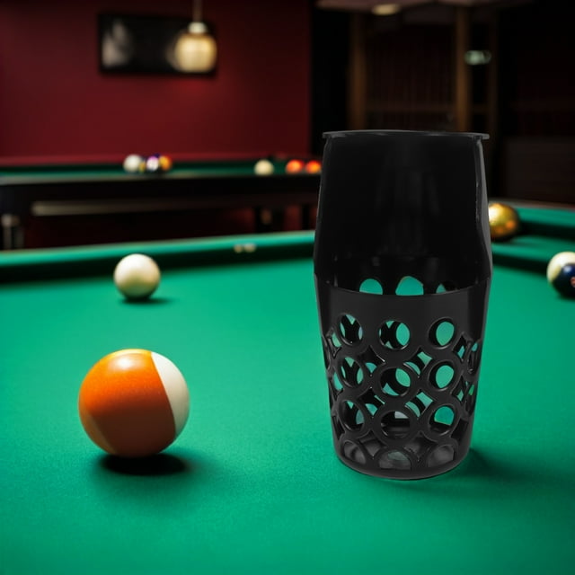 CTIRCHIU Black Plastic Pool Table Replacement Pocket Billiard Drop Basket for Storage and Easy Installation