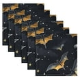 thumbnail image 2 of JSTEL Bat Halloween Cloth Napkins Set of 6, 20x20 Inch Washable and Reusable Napkin for Decoupage Dinner Party Everyday Use, 2 of 6
