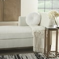 thumbnail image 2 of Nourison Sofia Cream Decorative Throw Pillow , 16" x 16" Round, 2 of 4