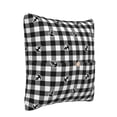 thumbnail image 2 of Bingfone Anchor Black Tartan Plaid Linen Throw Pillow Covers Cushion Case Pocket Button Vintage Farmhouse Pillowcase for Sofa Couch Bed 18"x18", 2 of 9
