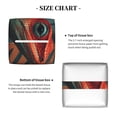 thumbnail image 5 of Gukieu Colorful Reptile And Leaves Print Leather Tissue Box, PVC Waterproof Velcro Opening and Closing Square Tissue Box Holder, Suitable for Home and Office Decoration, 5 of 7