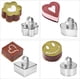 thumbnail image 5 of Molde para mousse en forma de corazón para tartas, de acero inoxidable 430, de 3 pulgadas, redondo, cuadrado, para cortar y hornear, 5 of 5