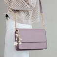 thumbnail image 2 of Unique Bargains 1 Pc Handbag Charm Keychain Flower Bag Accessories Gold Tone White, 2 of 6