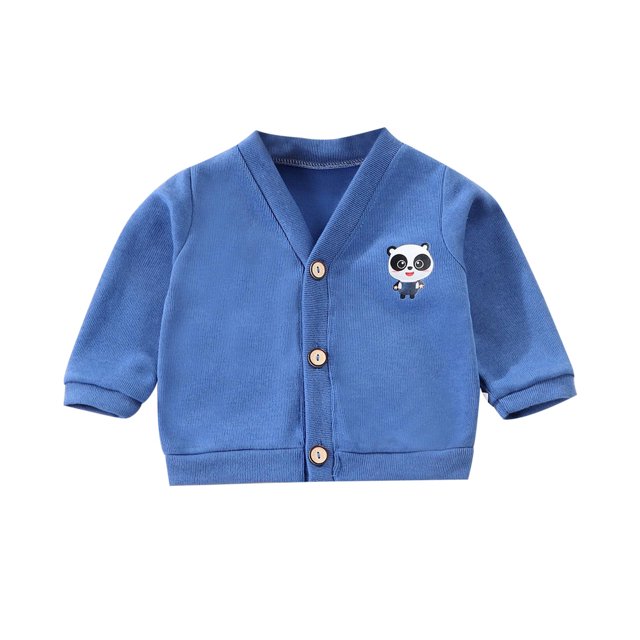 Girls Coats And Jackets Knitted Cardigan Color Sweater Spring Single V Neck Bottom Blue Fall Tops for Teen Girls ,18-24 Months
