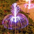 thumbnail image 4 of Lámpara Solar para exteriores, lámpara de fibra óptica de medusas, atmósfera de jardín para patio, decoración de balcón, lámpara de paisaje para césped, 4 of 6