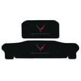 thumbnail image 2 of Lloyd Mats LogoMat Custom-Fit 2PC Frunk/Trunk Carpet Mats for 2020-2026 Chevrolet C8 Corvette Coupe (No E-RAY), Charcoal, 2 of 4