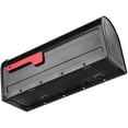 thumbnail image 2 of Architectural Mailboxes MB1™ Weather-Resistant Steel Metal Post Mounted Mail Box for outside, Pewter, Medium Curbside Mailbox with Magnetic Latch, USPS Approved for Residential Delivery, 2 of 7