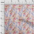 thumbnail image 2 of oneOone Cotton Flex Light Pink Fabric Floral Dress Material Fabric Print Fabric By The Yard 40 Inch Wide, 2 of 4