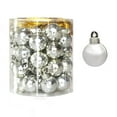 thumbnail image 2 of Dmlowu 40pcs Christmas Balls Ornaments - Shatterproof Christmas Ornaments for Holiday Party Wedding Christmas Tree Decocrations, 0.5"/15mm Fashion Christmas Ornaments Set, 2 of 3