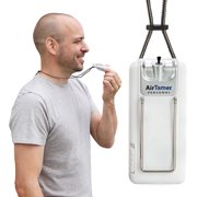 AirTamer A302 Personal Air Purifier with Electrostatic Ion Technology, Portable Wearable Air Cleaner, Filterless Battery Operated Design with Metal Travel Case