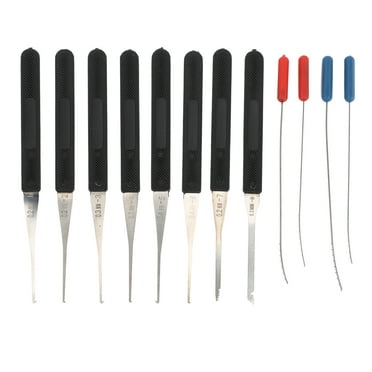 12Pcs Broken Key Extractor 0.2?0.4mm Broken Key Extractor Pick Tool Set Kit for Repair Maintenance