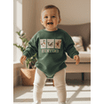 thumbnail image 3 of BemeyourBBs Newborn Baby Boy Duck Hunting Clothes Fall Winter Spring Outfits Bubble Romper Sweatshirt Animal Letter Print Long Sleeve Bodysuit Onepiece Clothing, 3 of 9