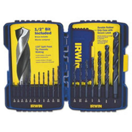 

Irw 316015 15 Piece Cobalt Hss Fractional Drill Bit Set