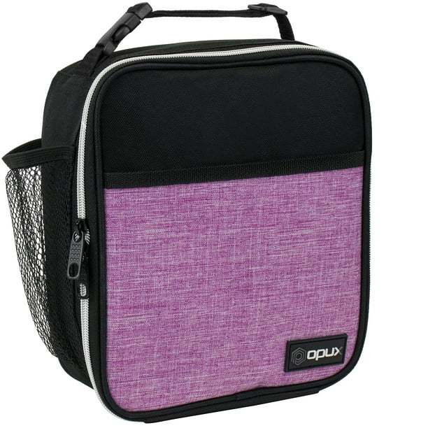 OPUX Premium Insulated Lunch Box | Soft Leakproof School Lunch Bag for  Girls, Kids | Thermal Reusable Work Lunch Pail Cooler for Adult Women,  Office Fits 6 Cans (Heather Purple) - Walmart.com