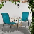 thumbnail image 6 of YEXJ Patio Dining Chairs Set of 4, Outdoor High Stacking Chairs for All Weather, Breathable Seat Fabric and Alloy Steel Frame for Backyard, Porch, Garden-4-Sky Blue, 6 of 10