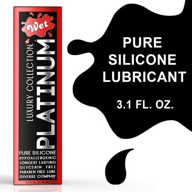 Wet Platinum Luxury Silicone Based Lubricant 3.1 Ounce Premium Personal Lube Longer Lasting Than Water Based Best For Men, Women & Couples Sex Lube ...