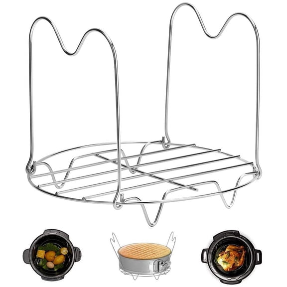 Steam Rack, Trivet for Instant Pot 6 Qt and 8 Qt, Stainless Steel Steamer Rack Fit Pressure Cooker