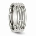 thumbnail image 4 of Stainless Steel Grooved 8mm Polished Band Size: 10; for Adults and Teens; for Women and Men, 4 of 6