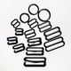 thumbnail image 4 of 100 anillos/deslizadores/ganchos metálicos para tiras de sujetador, figuras 0, 8 y 9, ajustador de lencería para manualidades Gancho de 10 mm x 8 mm, 4 of 7