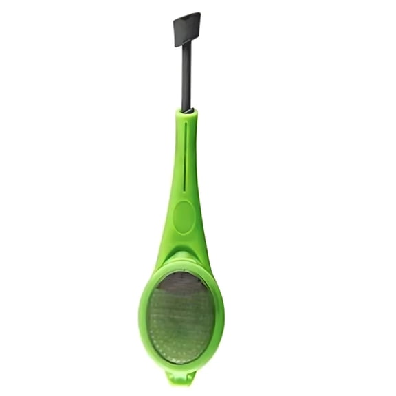 OIUR Tea Infuser with Press Chinese Style Loose Leaf Tea Strainer 18cm Long Handle Tea Filter for Hot/Cold Brew Easy Clean Plunger Tea Maker