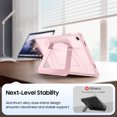 thumbnail image 6 of Fintie Shockproof Case for Samsung Galaxy Tab A11+ Plus 2025/ A9+ Plus 11 Inch 2023, Slim Frosted Hard Cover with Multi-Angle Kickstand, Rose Gold, 6 of 9