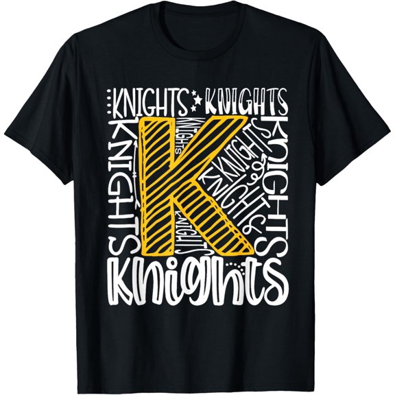 Knight School Name Team Mascot Spirit Game Day T-Shirt