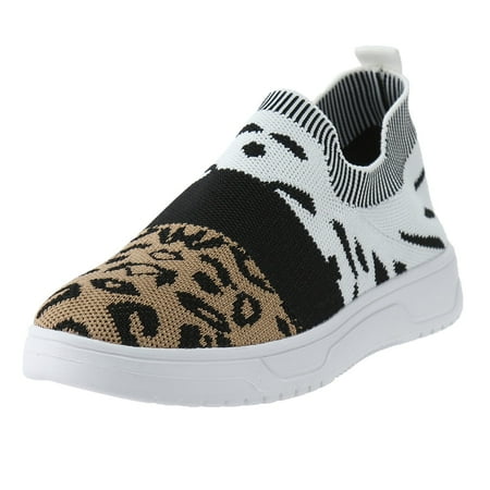 

Women Loafers Ladies Shoes Color Matching Fashion Mesh Lightweight Breathable Lace Up Flat Heel Casual Sneakers
