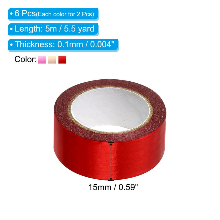 Solid Red Foil Washi Tape