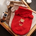 thumbnail image 2 of Yidarton New Fall/Winter Pet Clothes Teddy Bears Small Dog Clothes Bear Ears Hat Coat Pet Clothes Purple, 2 of 7
