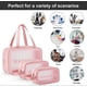 thumbnail image 5 of 3 Piece Waterproof Cosmetic Bag Transparent Travel Set Portable Cosmetic Bag Travel Set, 5 of 5