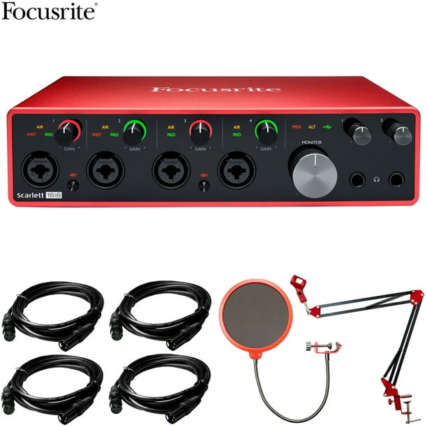 Focusrite AMS-SCARLETT-18I8-3G Scarlett 18i8 3rd Gen 18-in, 8-out USB ...