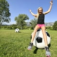 thumbnail image 5 of 4FUN Giant Inflatable Durable Soccer Ball with Pump, 30 Inch, Black & White, 5 of 11