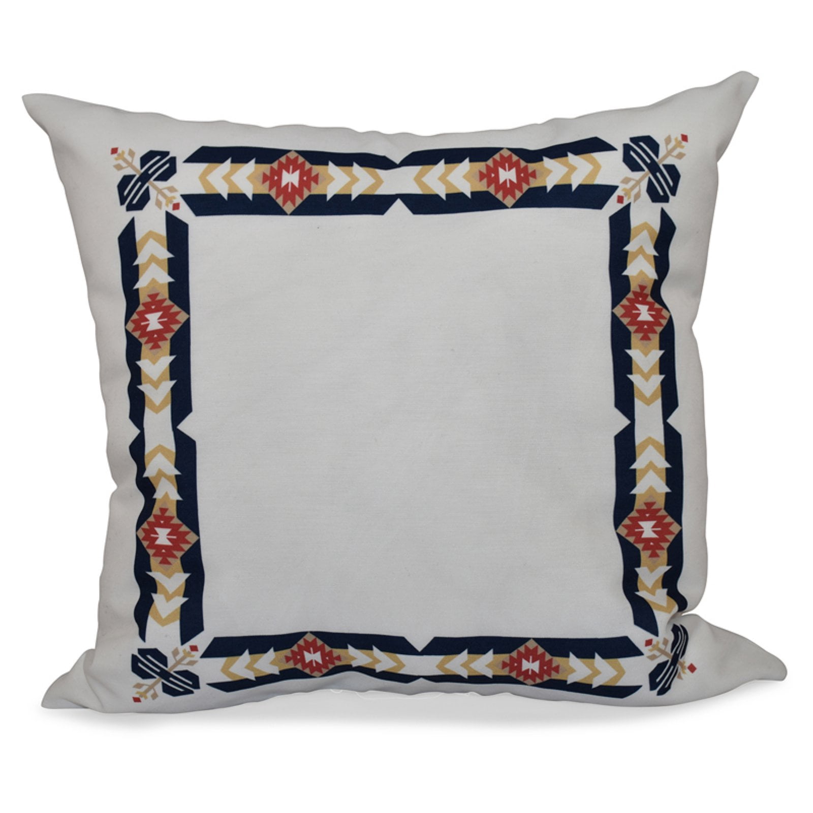 Simply Daisy 16" x 16" Jodhpur Border Geometric Print Pillow