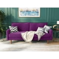 thumbnail image 2 of Meeyar Sectional Sofa Sleeper Couch 3-Seater Sofas 70" Couches for Living Room Eggplant Purple, 2 of 7