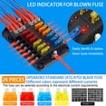 thumbnail image 5 of cyrico 12 Way Fuse Block, 12v Fuse Box Holder with Led Indicator Waterproof Cover, 12 Circuits Fuse Panel with Negative Bus for 12V/24V Automotive Car Truck Boat Marine RV Van Vehicle (24 Pcs Fuse), 5 of 6