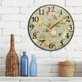 thumbnail image 6 of Chicken and Flowers Wall Clocks Battery Operated 9.5 Inch Round Clock Acrylic Silent Non-Ticking Bedroom Living Room Decorative Clocks, 6 of 10