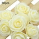 thumbnail image 3 of Cabezas de flores artificiales de 3,5 CM, decoración de cocina para el hogar para boda DIY (blanco leche) Likrtyny libre de BPA, 3 of 6