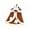 Brown, variant on Deer Pet Cape, Christmas Dog Costume, Brown Hooded Cat Outfit, Furry Holiday Clothing, Winter Festival Photo Prop For Small Dogs Cats M