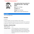 thumbnail image 2 of Front and Rear Brake Pad and Rotor Kit - Compatible with 2003 - 2004 Dodge Dakota, 2 of 2