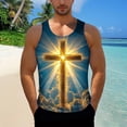 thumbnail image 4 of Summer Tank Tops for Men 2026 Christian Jesus Tank Tops God Religious Faith Bible Verse Shirts Muscle Cross Graphic Tees L, 4 of 6
