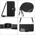 thumbnail image 5 of for Samsung Galaxy S23 Wallet Case, Elegant Card Holder Cash Slot PU Leather Kickstand Shoulder Strap Shockproof Protective Flip Women Girls Case Cover for Samsung Galaxy S23, Black, 5 of 6