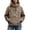 Gold, variant on Casual Sporty Hooded Jacket And Windbreaker for Women Lightweight Outerwear with Adjustable