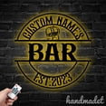 thumbnail image 3 of Handmadetneonsign Bar Metal Wall Art, Barrel Wine Metal Sign Wall Decor, Bar Club Metal Sign Decor, 3 of 5