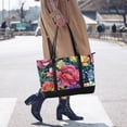 thumbnail image 4 of FORMRS Canvas Laptop Tote Bag for Women with 15.6" Computer Compartments Shoulder Handbag, Ethereal Floral Harmony, 4 of 7