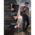 thumbnail image 6 of Puli Men's Quick Dry Hiking Pants 4-Way Stretch Water Resistant UPF50+ Zip Pockets, 6 of 7