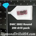 thumbnail image 2 of DMC 3802 Perles Rondes 5D Peinture Diamant DMC 3802 Très Foncé Antique, 2 of 3