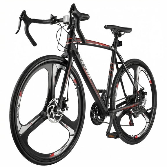 Ambifirner Men Sport Bicycle:Adult Road Bike Racing Bicycle 700C Shimano 21 Speeds Carbon Steel Frame Disc Brake