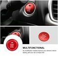 thumbnail image 3 of Worgeous Red Aluminum Alloy Car Ignition Button Decorative Ring for Start Stop Cover Fits Most Vehicles 1 Set, 3 of 8