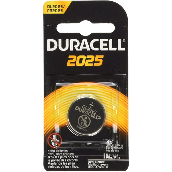 4 (2x2) Duracell CR2025 3V BATTERIES