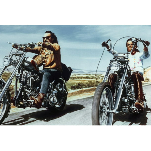Easy Rider Peter Fonda Dennis Hopper 24X36 Poster - Walmart.com ...